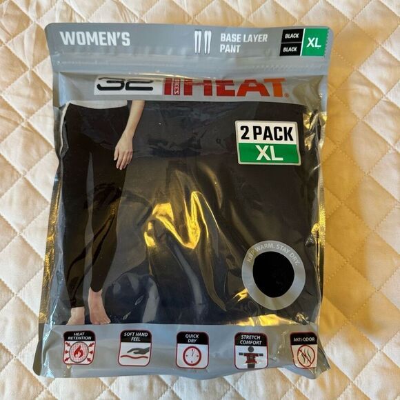 NWT 32 Degrees Heat women’s base layer pant 2pk XL - Picture 1 of 3